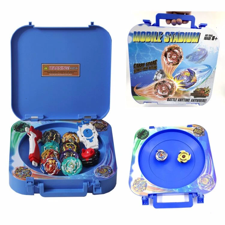 Такара Tomy Мобильная Арена стадион Bey Bay взрыв гироскопа Арена захватывающая Дуэль вращающиеся верхние лезвия стадиона звуковые игрушки