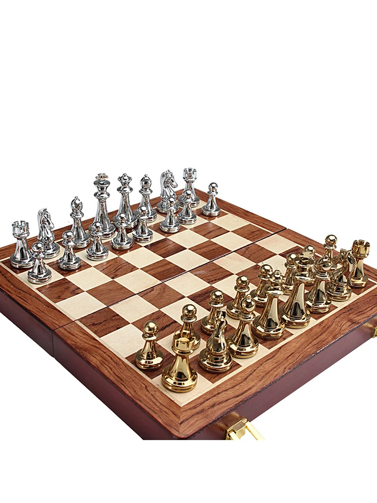 International Chess Folding Wooden Chess Set Portable Travel Wooden Board Games Chess Set for Kids and Adults International Chess Folding Wooden Chess Set Portable Travel Wooden Board Games Chess Set for Kids and Adults