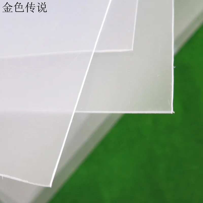 

Translucent frosted pvc (0.8mm thickness) PVC sheet Transparent model plastic sheet Handmade material