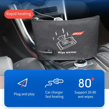 

Portable Car Wipes Heater Warmer Baby Wipes Thermostat Heating Bag Car Wipes Heater Warmer