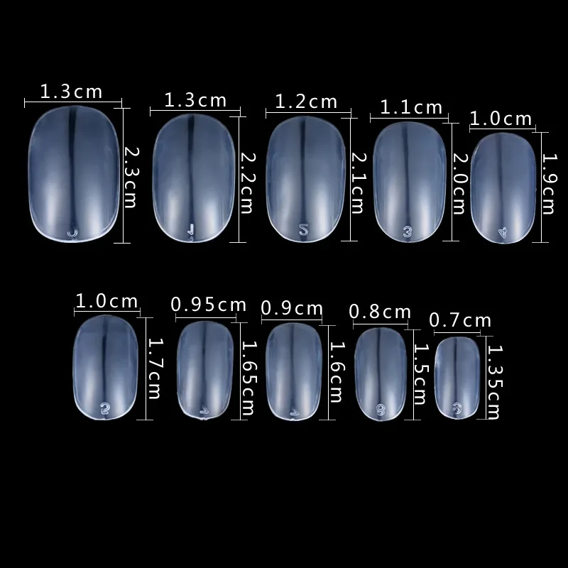 Kalvaro 1 коробка/120 шт Искусственные губки окрашенные короткие Круглые головки поддельные ногти Типсы для дизайна ногтей акриловый салон белый/натуральный/прозрачный DIY