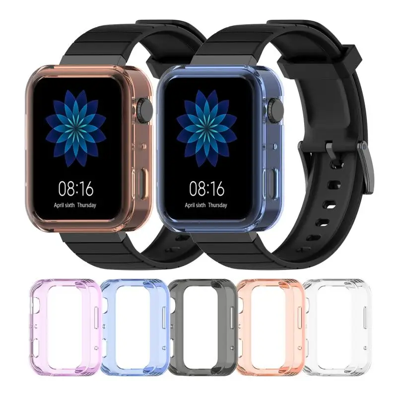 

Protector Cover Case For Xiaomi Smart Watch Half-Package Protective Shell Transparent Sleeve Smart Accessories For Xiaomi Watch