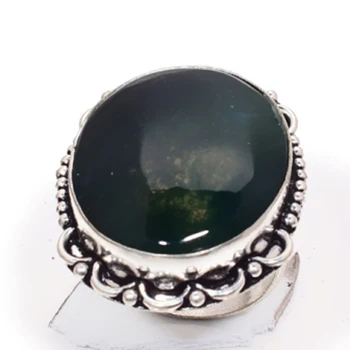 

Moss Agate Silver Overlay over Copper , Size: 9.25 , R5503