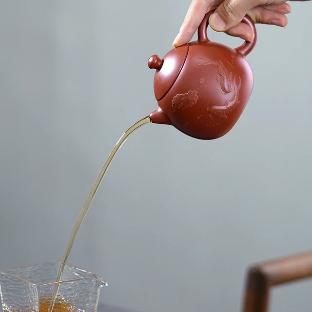 Nem Olyan Joy Pot Yixing Ajánlott Rong-Hua Wu Tiszta Kézikönyv Dahongpao Sárfestés A Tojás 220 Cm3-Es Golyólyuk - Image 5