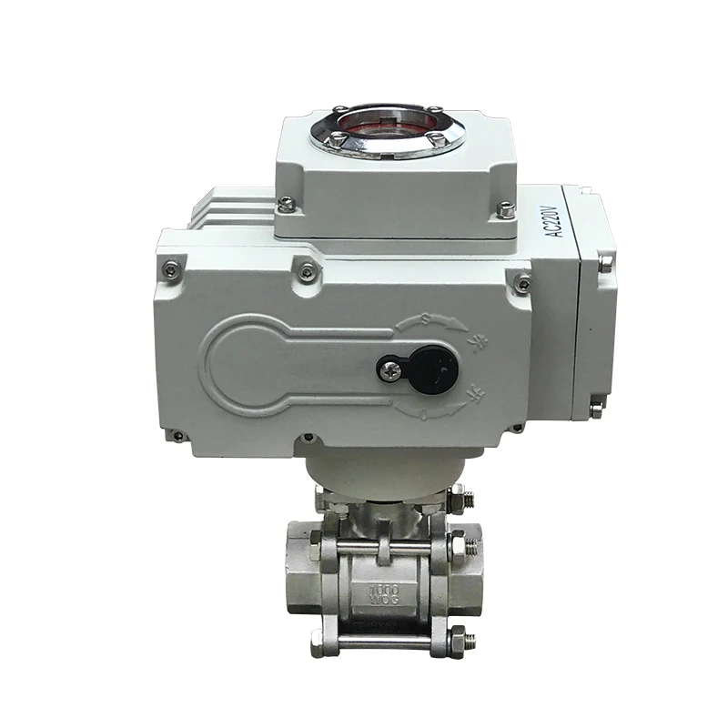 Ac220v Electric Wire Buckle Stainless Steel Ball Valve Q911f16q Steam