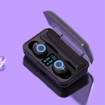

TWS Stereo Bluetooth 5.0 HIFI Music Digital Display Sports Charging Box Built-in Mic In Ear Portable Bass Wireless Earbuds Mini