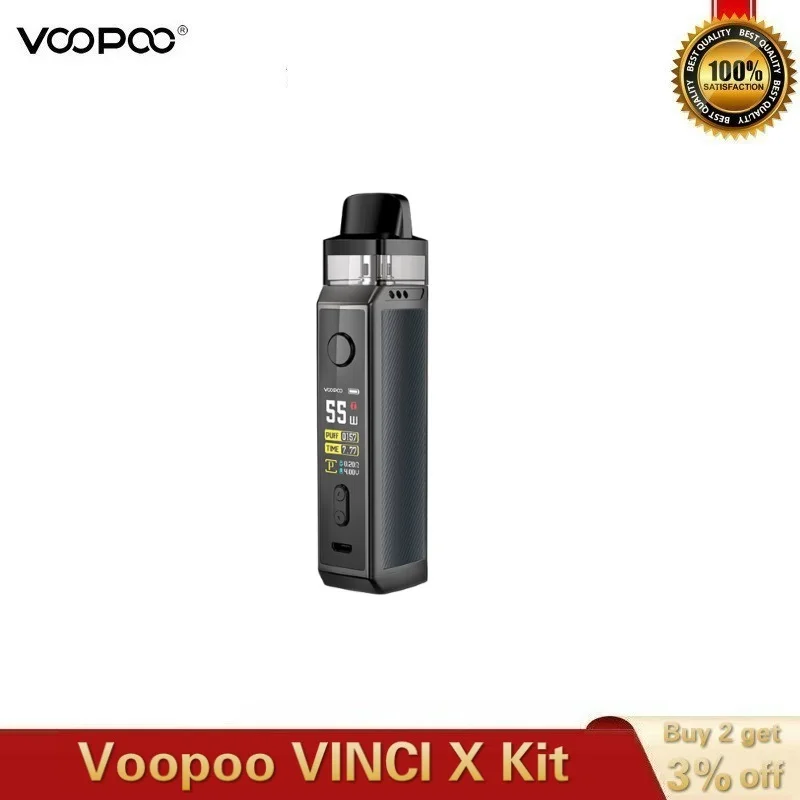 Оригинальный набор Voopoo Vinci X Pod емкость 5 мл катушек выпуск 70 Вт питание от одной