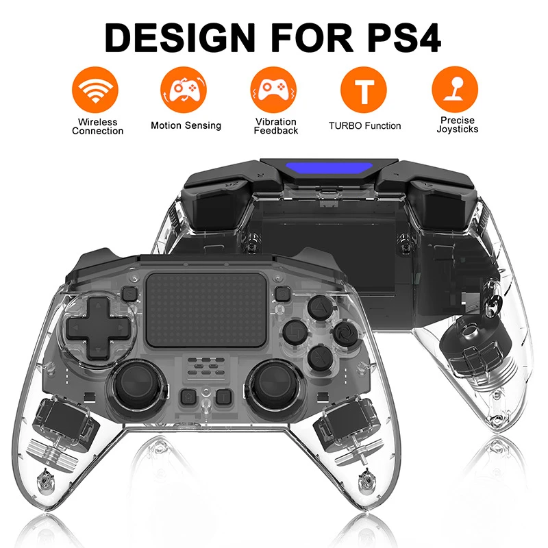 Wireless Ps4 Controller Joyapd For Ps4pro Game Console Bluetooth 6 Axis Joystick Gamepad For Ps4slim Pc Ipad Iphone Android Gamepads Aliexpress