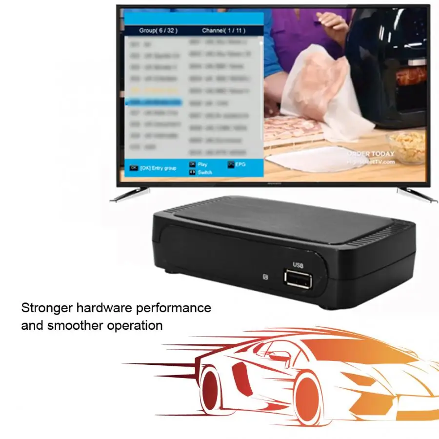 Интеллектуальная цифровая ТВ приставка M258 H.265 IP TV Smart Set top Box Встроенный декодер MPEG