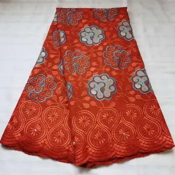 

African Lace Fabric 2020 High Quality embroidery Cotton Lace French Lace Fabric With Stones Swiss Voile Lace In Switzerland