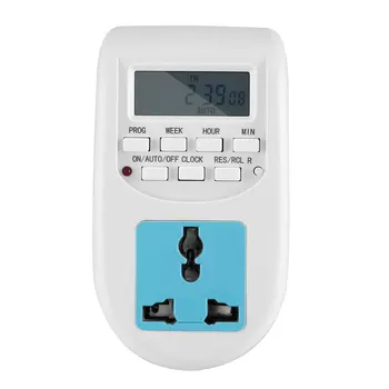 

1pcs EU Plug New Energy Saving Timer Programmable Electronic Timer Socket Digital Timer Household Appliances For Home Devices