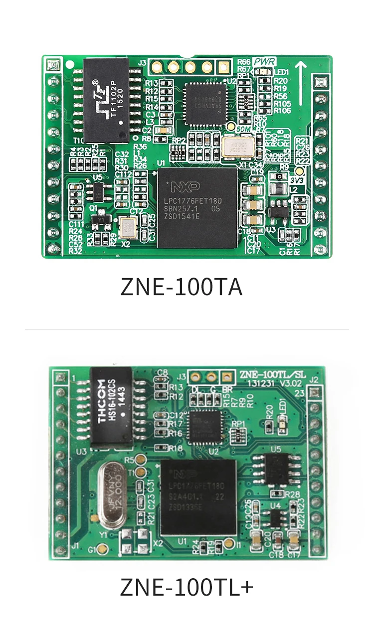 Porta serial ao módulo de ethernet ttl a rj45 ZNE-100TA tl