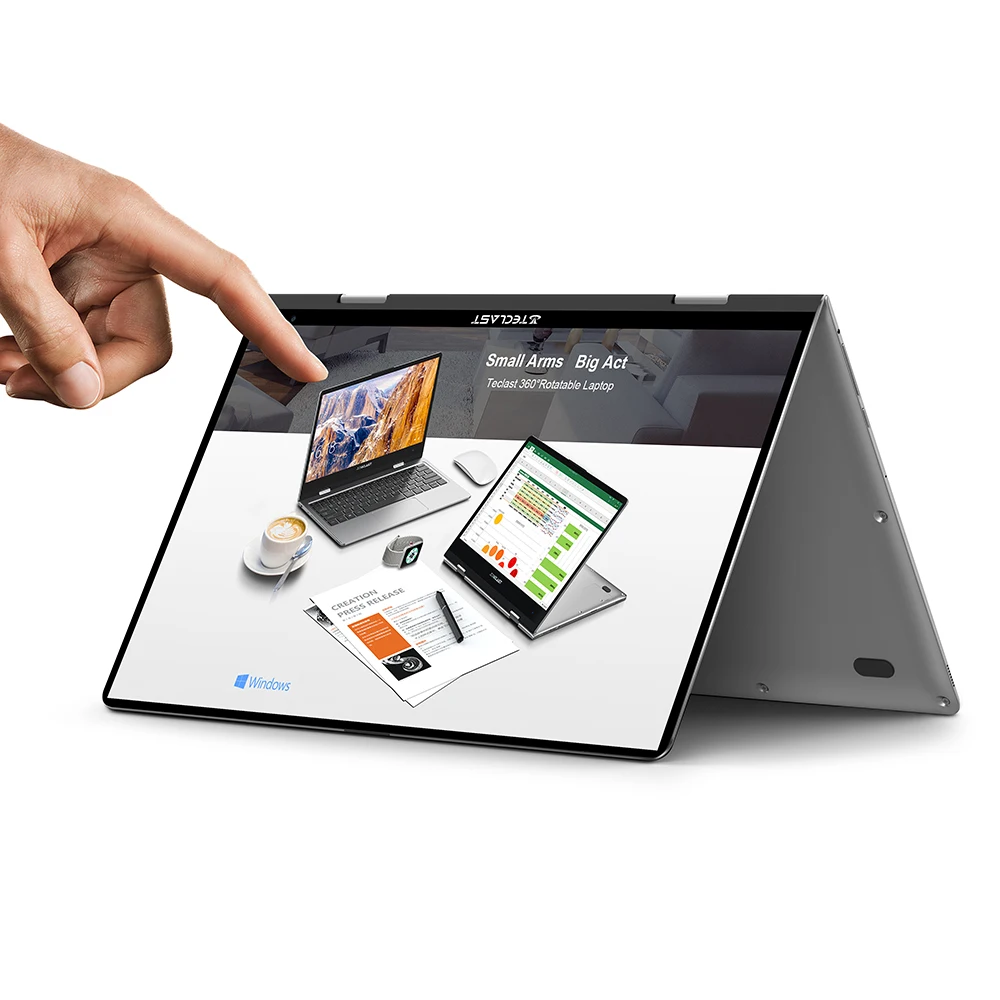 Teclast F5 ноутбук Intel Gemini Lake N4100 четырехъядерный 8 ГБ ОЗУ 256 ГБ SSD Windows 10 360 Вращающийся сенсорный экран 11," ноутбук