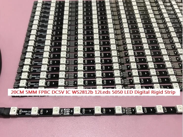 5mm 5050 20CM 12灯幻彩硬灯条-3