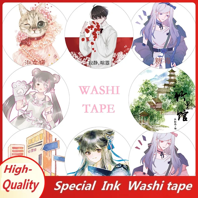 Cartoon Lady Washi Paper Stickers DIY Scrapbooking Diary Journal Planner Decor Cartoon Lady Washi Paper Stickers DIY Scrapbooking Diary Journal Planner Decor