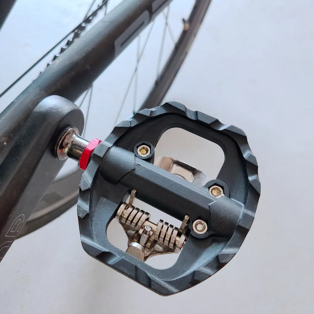 Pedale della bicicletta di MTB Bike Autobloccante SPD Pedale Del Pedale A Sgancio Rapido Doppio Della Piattaforma SIM Card e Adattatori Con Tacchetta Per SHIMANO SPD ALLA RICERCA di KEOR Pedale della bicicletta di MTB Bike Autobloccante SPD Pedale Del Pedale A Sgancio Rapido Doppio Della Piattaforma SIM Card e Adattatori Con Tacchetta Per SHIMANO SPD ALLA RICERCA di KEOR