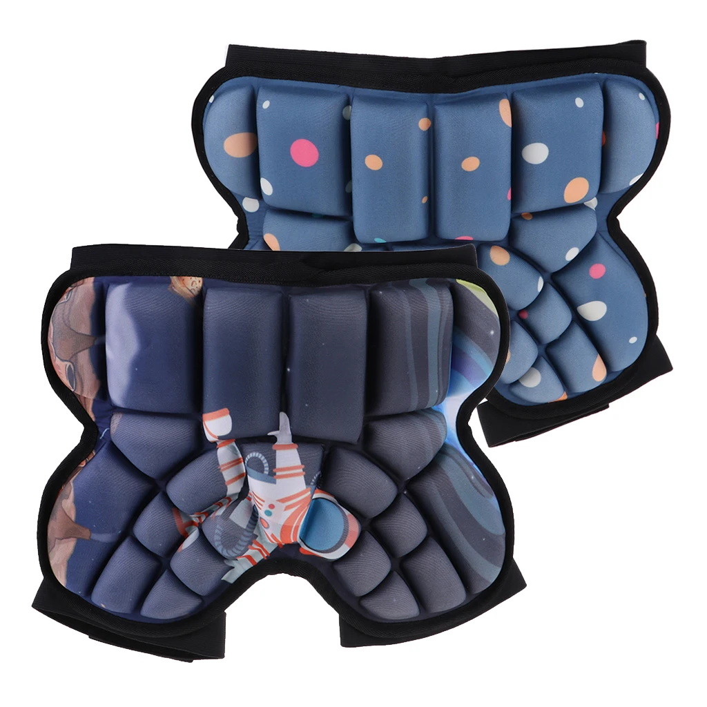 3D Padded Hip Protective Short Children Butt Pad EVA Paded Short Pant for Snowboarding Ice skating Figure Skating Roller Skating
