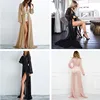 2022 Summer Brand Feminino Women Transparent Beach Maxi Dress Swimwear Bikini Cover-up Tunic Chiffon Female Bathing Suit ► Photo 2/6