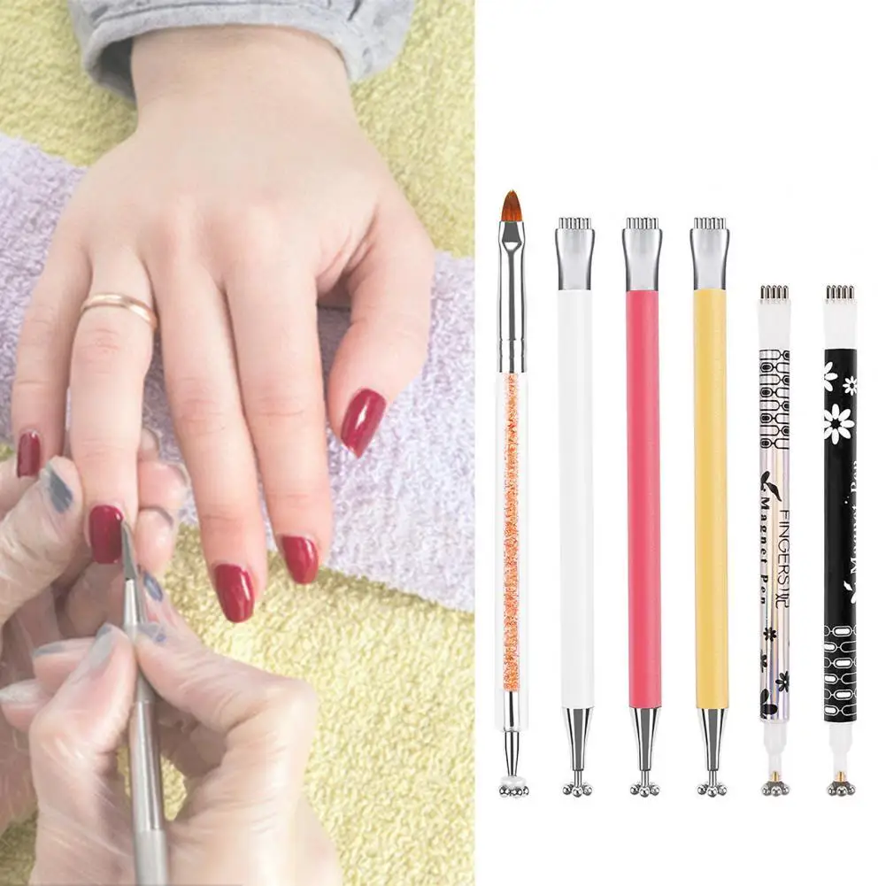 

80% Hot Sale Cat Eyes Pen Magnetic Strip Effect 3D Acrylic DIY Nail Line Drawing Pen for Female