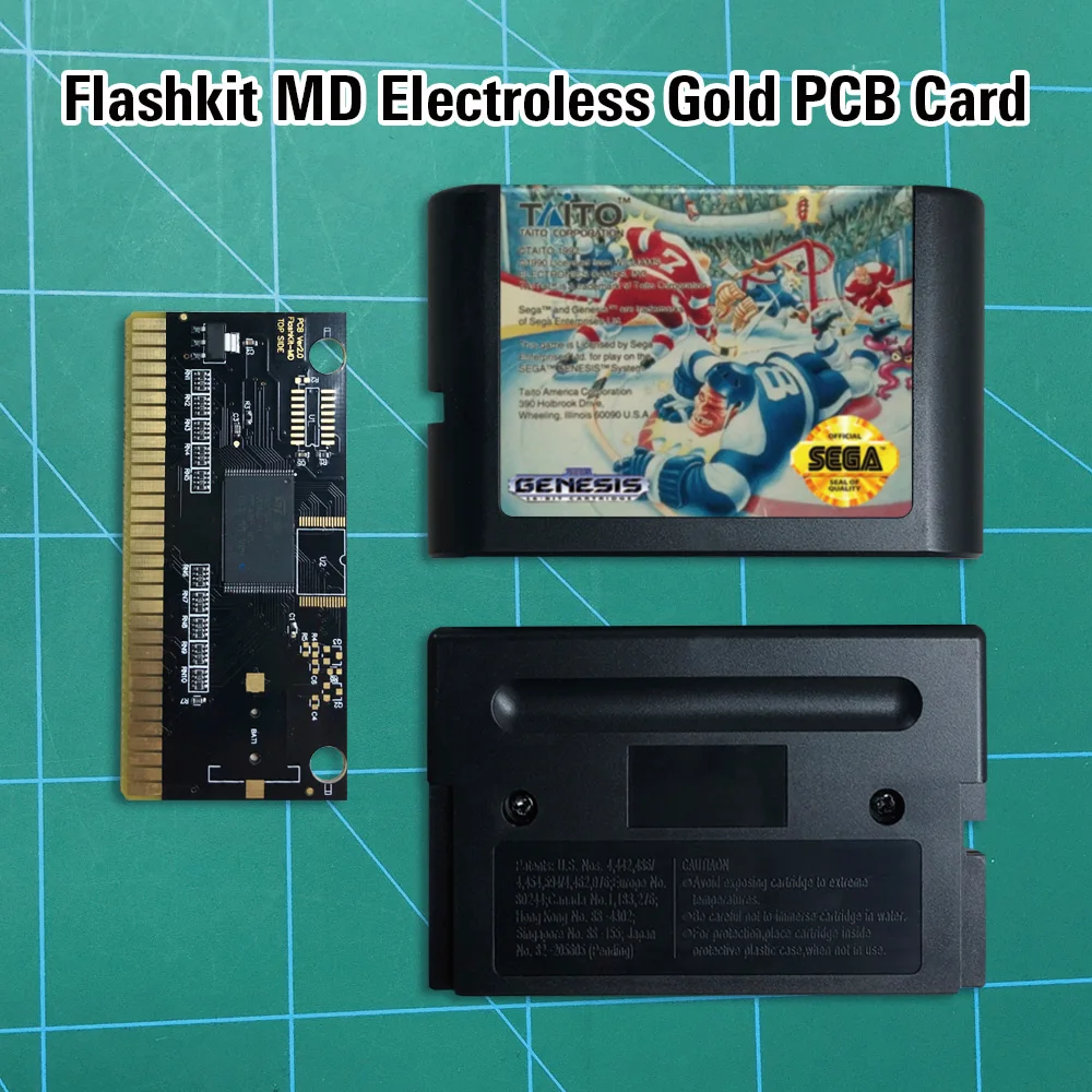 Картридж для MegaDrive Genesis 16-битный игровой консоли MD Electroless Gold схема на основе