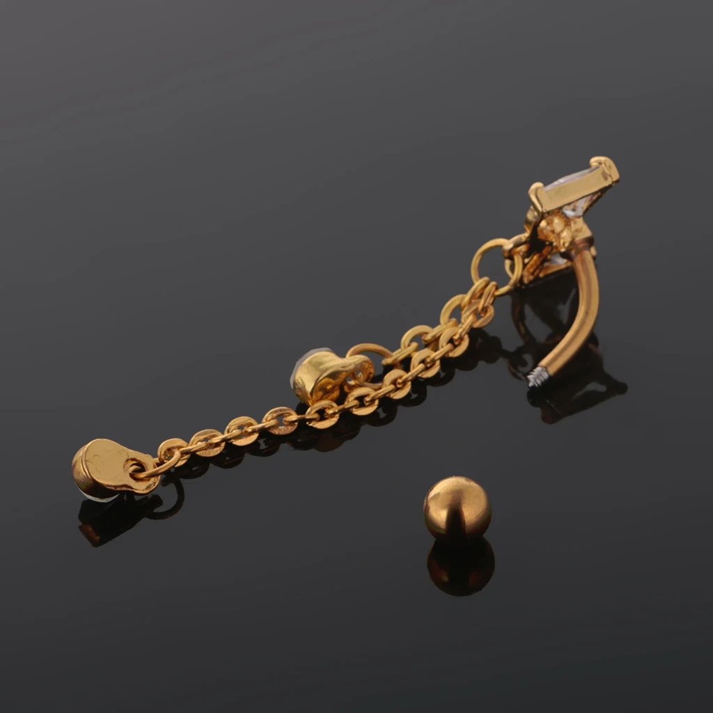 Belly Button Rings Gold silver color Bow tie Navel Rings Nombril Knot Bellys Body Piercing Jewelry