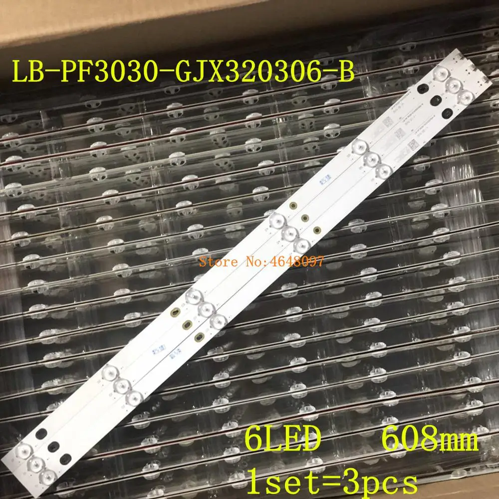 

LED Backlight strip 6 Lamp For 32"TV T3250MD 32PHF3611 32PFL3046 32PHF5311 32PHF360 32PHF5301 32PHF5361 GJD320306002-X2 MS-L2083