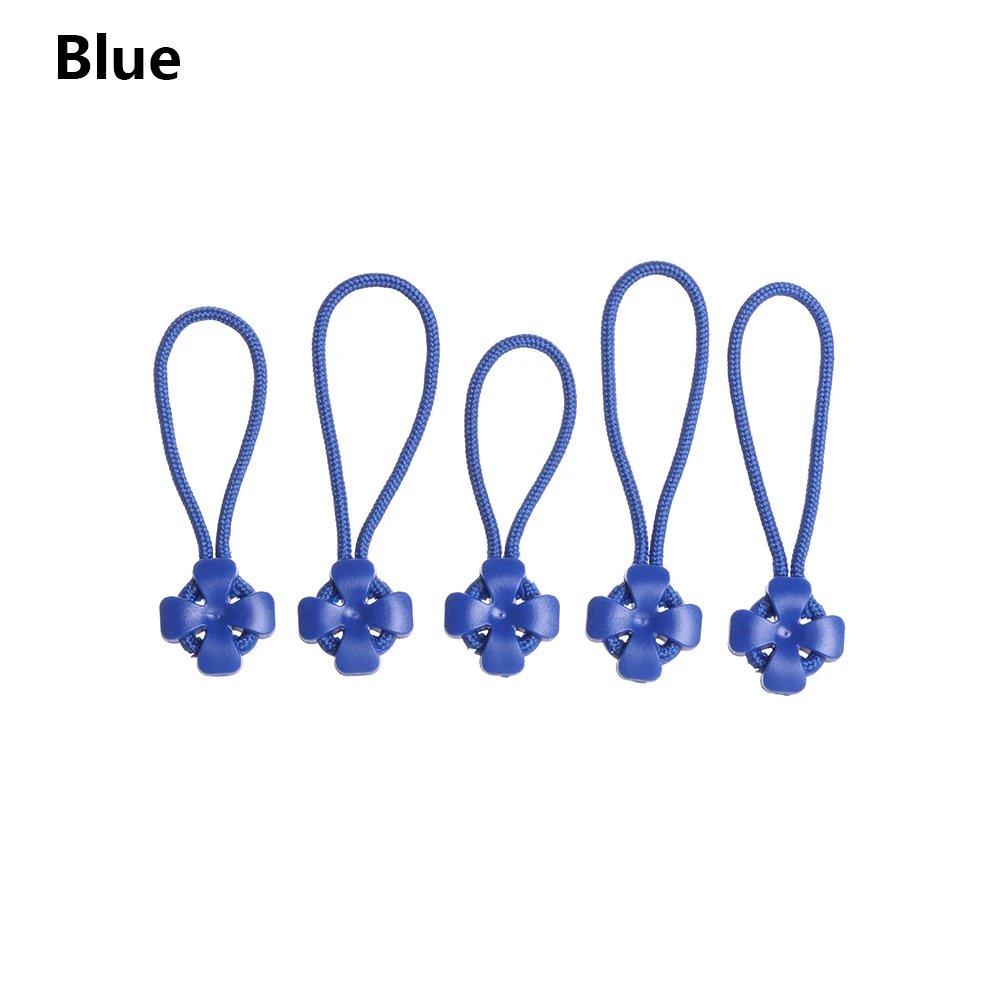 Style 2 - blue 10 шт. аксессуары для сумок, Съемник на молнии, подходит для веревочной бирки, фиксатор на молнии, сменный зажим, сломанная Пряжка, дорожная сумка, чемодан, палатка - Цвет: Style 2 - blue