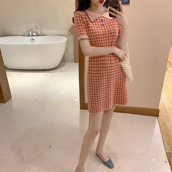 

SIDE22 Dress Lady Beach Summer Sundrss Dress Women's Sleeveless Solid Color Pocket