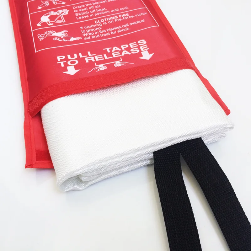 

1.2m X 1.8m Fire Blanket Emergency Survival Escape Blanket Fiberglass Flame Retardant Safety Cover Fire Extinguishing Supplies