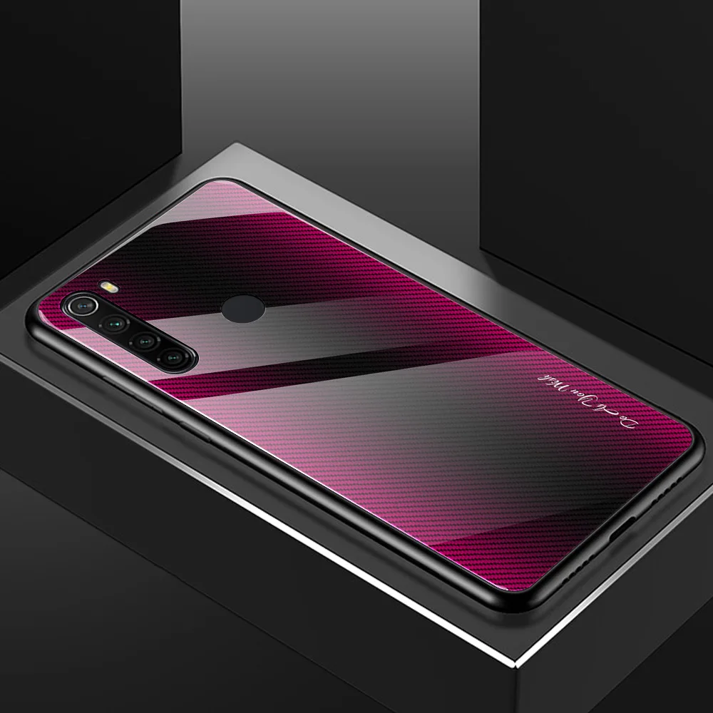 Для Xiaomi Redmi Note 8 ударопрочный чехол из закаленного стекла с мягкой рамкой и жестким стеклом для Xiaomi Redmi Note 8 Pro