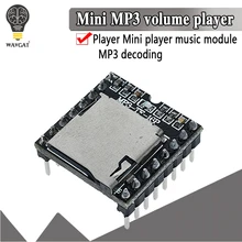 Mini mp3 player módulo tf cartão u disco mini mp3 player de áudio placa do módulo de voz para arduino df jogar por atacado