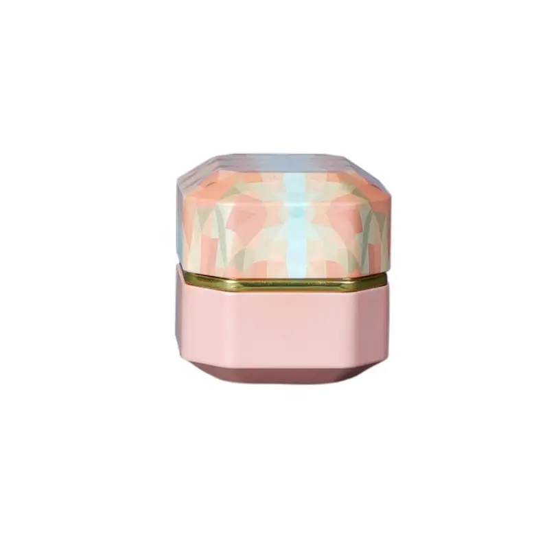 -O Мини жестяная коробка для хранения чая кофе конфет Алмазная форма металлический чехол для свадьбы - Цвет: -O