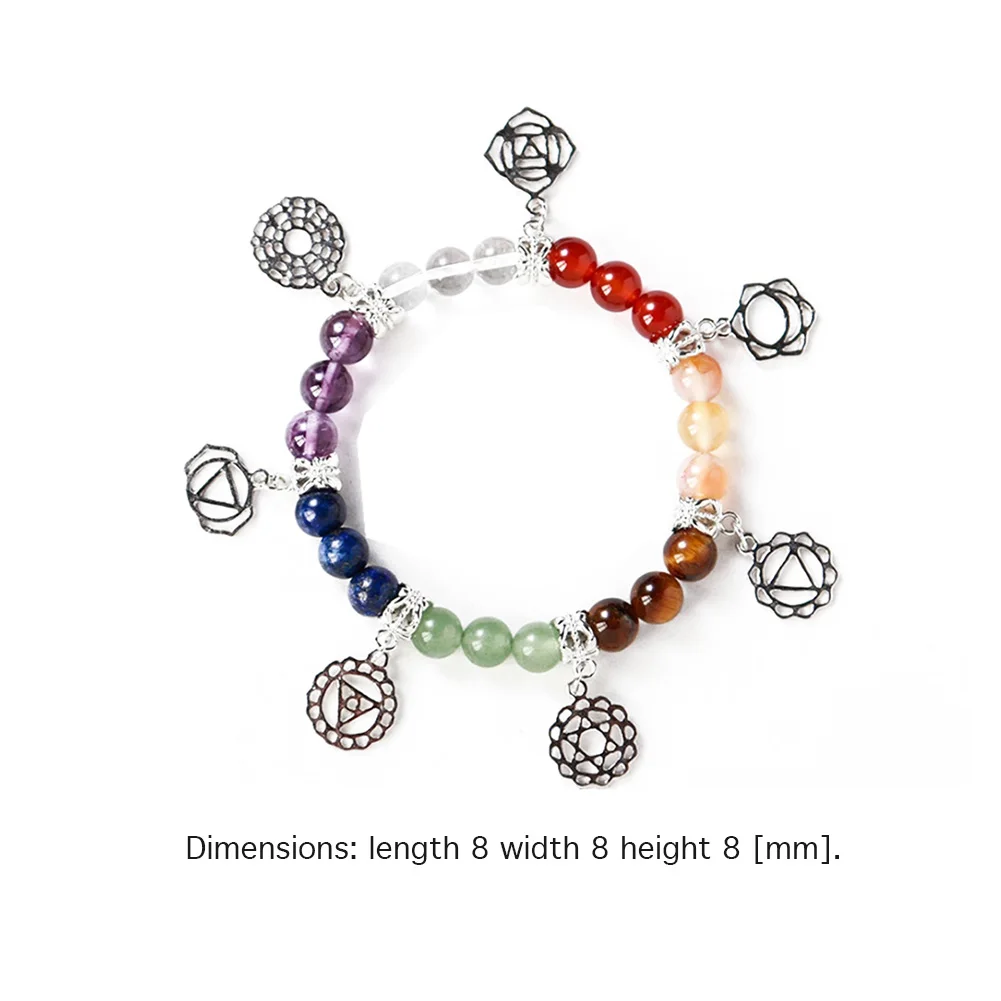 7 Chakra Bracelet Natural Crystal Men Women Healing Anxiety Balance Jewellery Reiki Yoga Meditation Bracelets Beads Bangle Gift