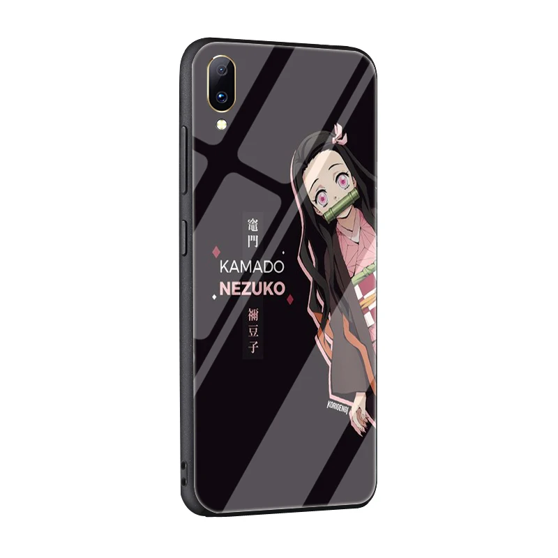 G4 EWAU аниме Kimetsu без Yaiba закаленное Стекло телефон крышка для Vivo V9 Y85 Y89 V15 Y17 Y93 Y95 Y91 Y91C - Цвет: G4