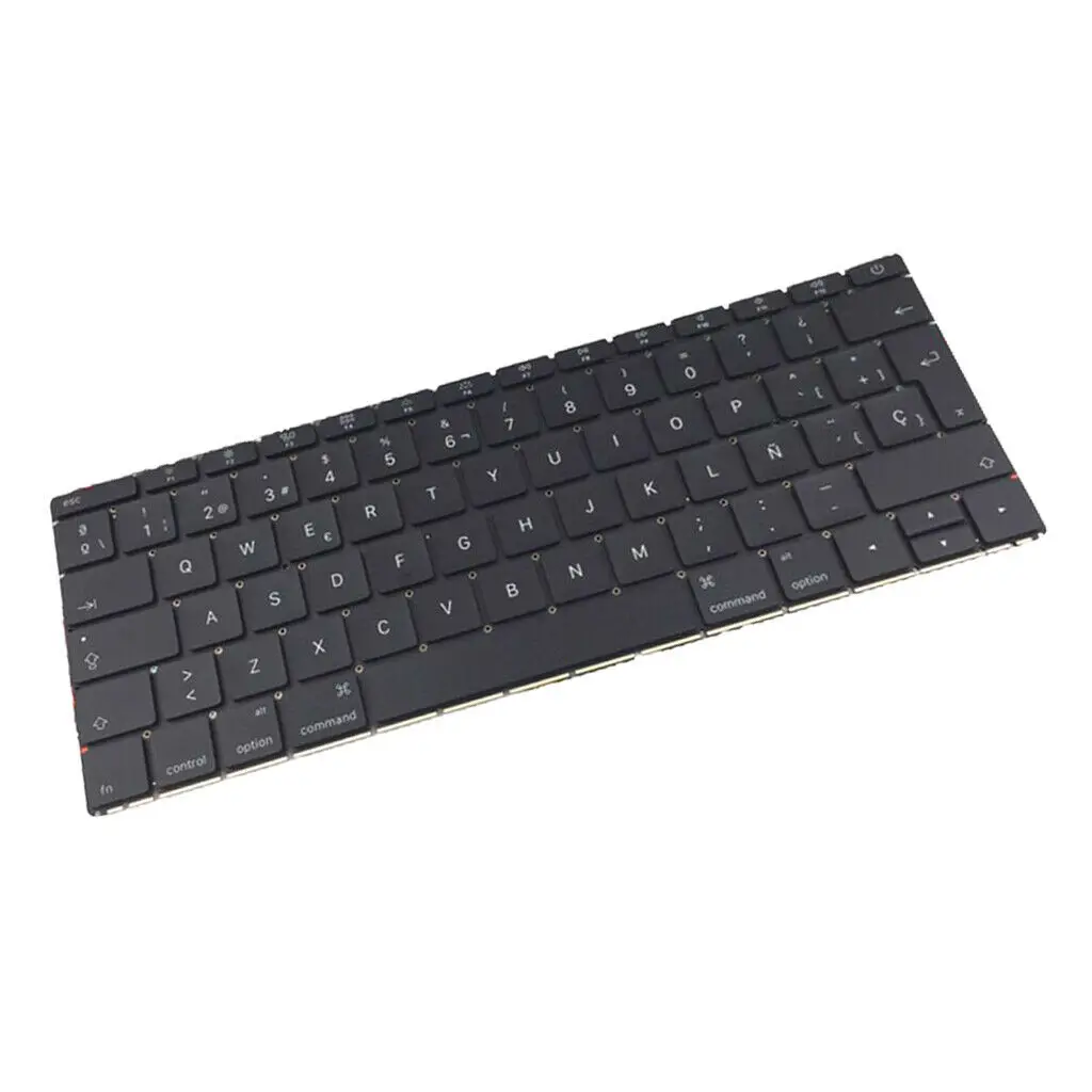 

Black Spanish Laptop Keyboard w/ Backlit for Apple MacBook Core M 15-16 SP A1534
