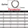 20pcs Stainless Steel Fishing Split Rings  Solid Rings Lure Connectors Saltwater Fishing Accessory Anti Rust ► Photo 2/6