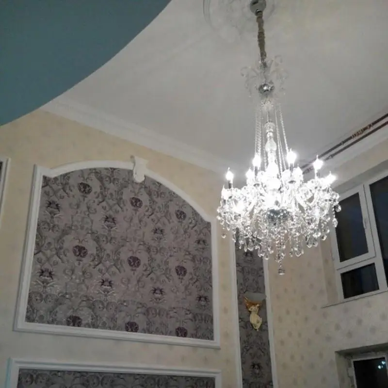 Подвесной светильник с кристаллами Candiles impernos Lampara Colgante Deco Подвесная лампа для