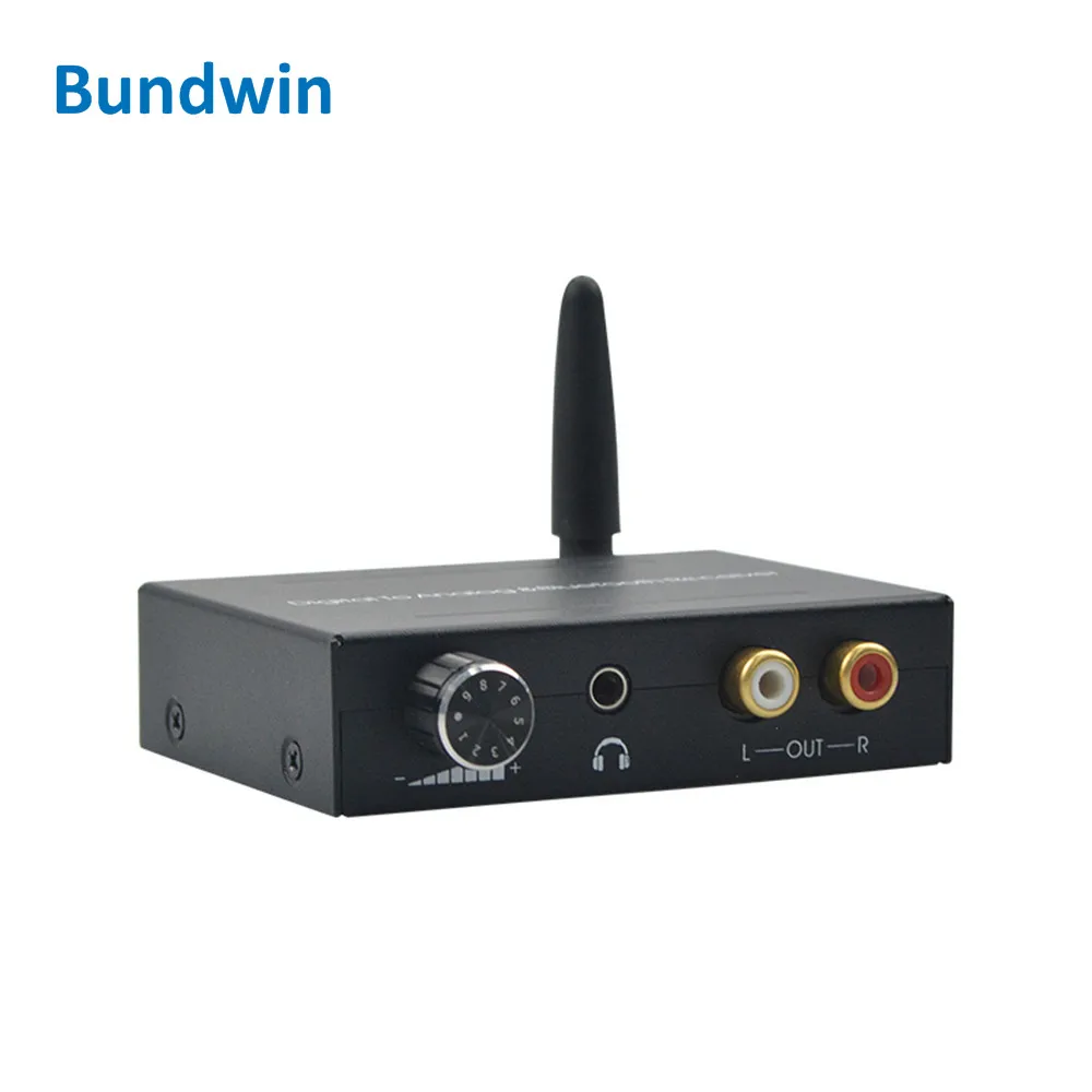 Конвертер цифрового и аналогового аудио DAC 192 кГц с приемником Bluetooth оптический