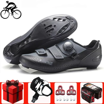 

New Road Cycling Shoes sapatilha ciclismo Bike Outdoor Anti-skid Wear resistant Bicycle Lock Shoes Men Road sports sneakers