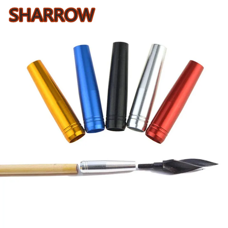 

6/12pcs Archery Arrow Insert Connector Aluminum For OD8mm Arrow Shaft Connect Broadheads For Arrow Hunting Shooting Accessories