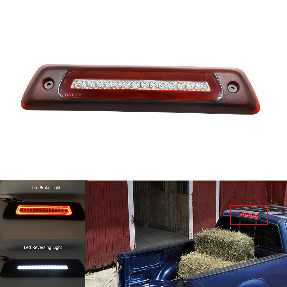 Одна штука для 2009-2014 Ford F-150 3rd стоп светильник светодиодный задний красный белый