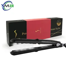 Профессиональный паровой выпрямитель для волос, плоский утюжок, керамический утюжок для выпрямления волос, плоская плойка, Утюг, мини-щетка, салонный стайлер, паровой Утюг