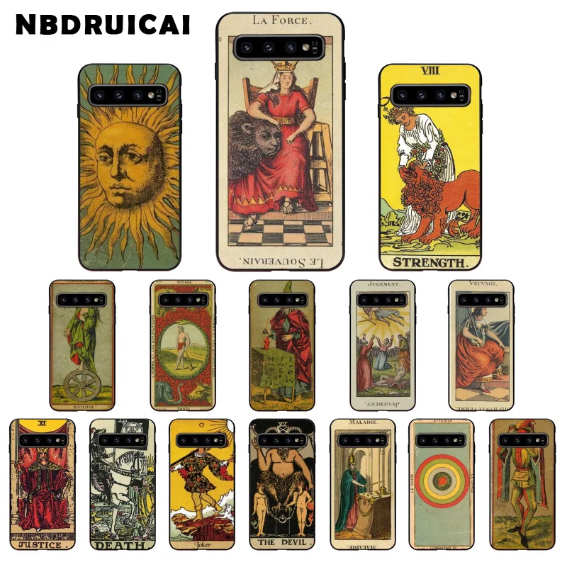 NBDRUICAI силиконовый чехол для телефона с изображением карт Таро чтения дьявола Samsung