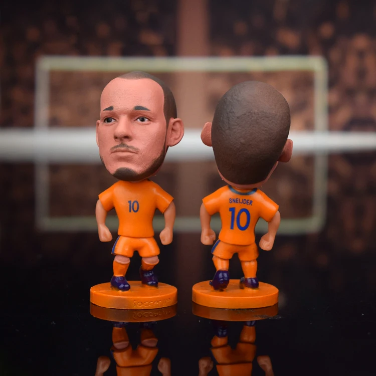 Сборная Нидерландов Sneijder Robben 6,5 см 2,5 дюйма ПВХ смолы куклы игрушка фигурка - Цвет: Sneijder