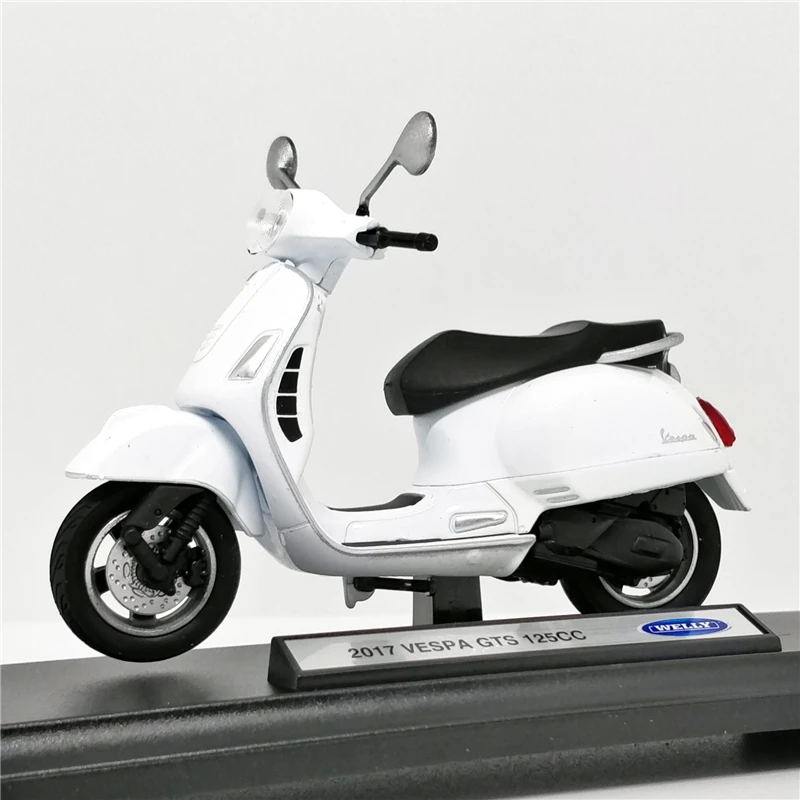 Welly 1:18 vespa GTS 125CC скутер литая модель велосипеда