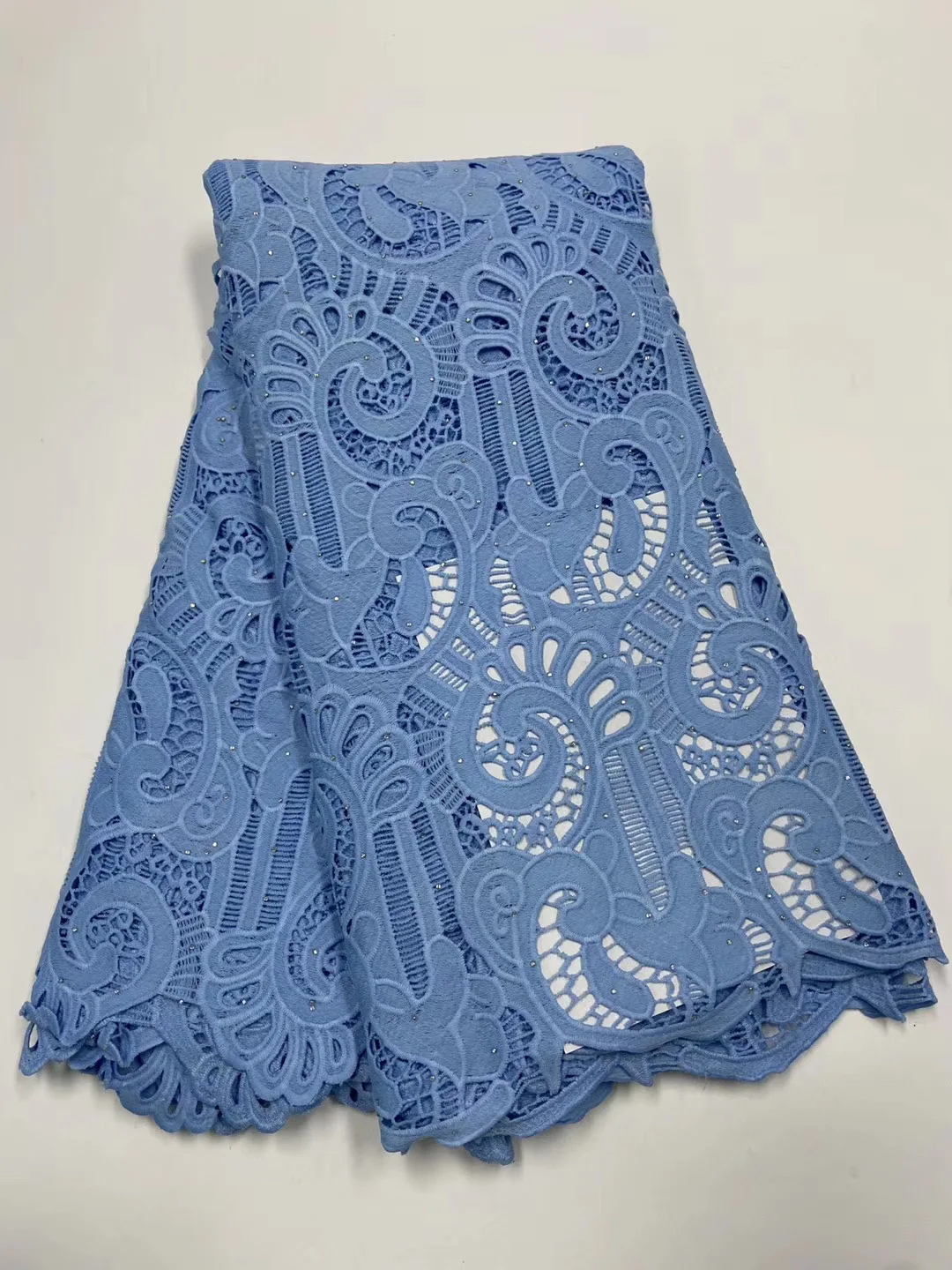 5 ярдов первоклассного кружева из гипюра очень мягкая африканская ткань шнура