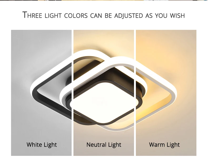 Modern LED ceiling lights for kitchen corridor night corridor balcony entrance Round / square modern LED ceiling lamp for home