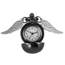 Классические карманные часы с крыльями для девочек, Классические кварцевые часы с подвеской для детей, подарок на день рождения, reloj de bolsillo mujer