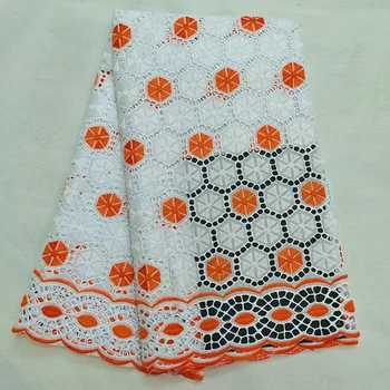 

New arrival Hollowed out graceful umbrella pattern Swiss Voile Lace Fabric HLS168 Fast delivery Party dress 100% Cotton Fabric