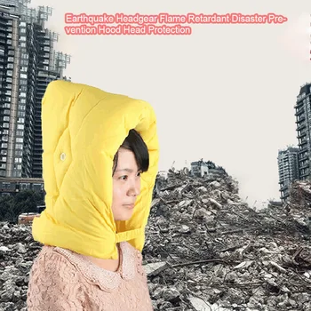 

Student Soft Flame Retardant Earthquake Headgear Head Protection Accessories Disaster Prevention Hood With Ear Hole Cushion